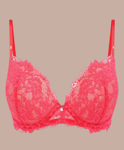Heaven by Heavenly – Push-up BH Verleidelijk Rood - 60% Korting! Heavenly Push - Up Bra Red - Pleasurements