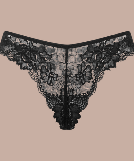 Heaven by Heavenly – Verleidelijke zwarte string - 60% korting! Heavenly Thong Black - Pleasurements