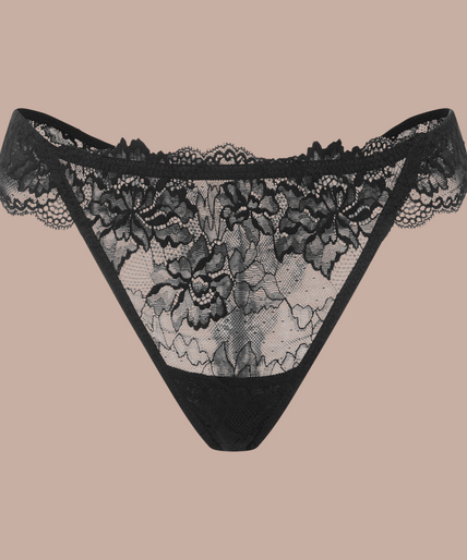 Heaven by Heavenly – Verleidelijke zwarte string - 60% korting! Heavenly Thong Black - Pleasurements