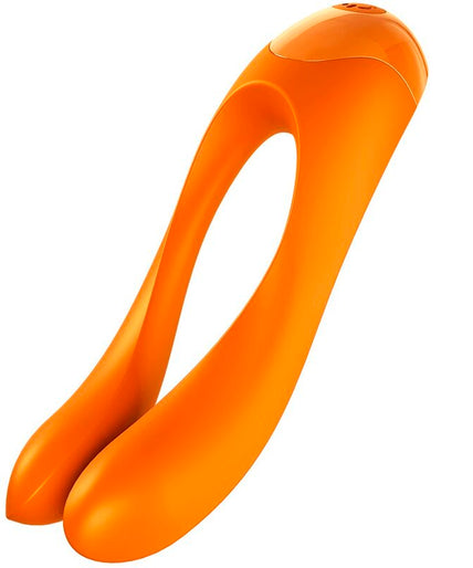 Satisfyer – Candy Cane Finger Vibrator Orange Satisfyer – Candy Cane Finger Vibrator Orange