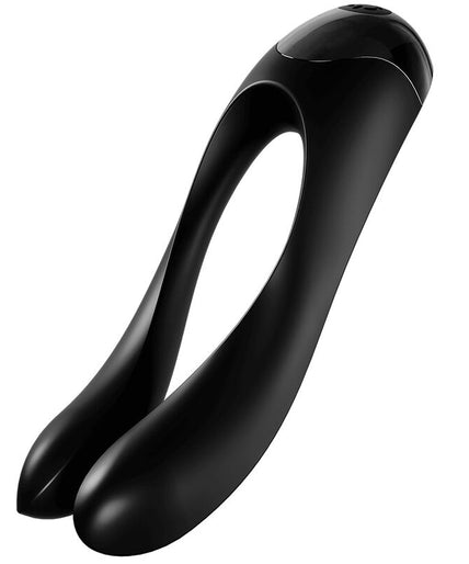Satisfyer – Candy Cane Finger Vibrator Black Satisfyer – Candy Cane Finger Vibrator Black