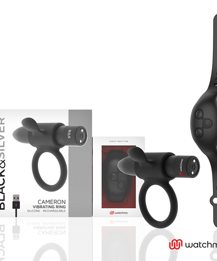 Black&silver – Cameron Fernbedienung Cockring Watchme Black&silver – Cameron Fernbedienung Cockring Watchme