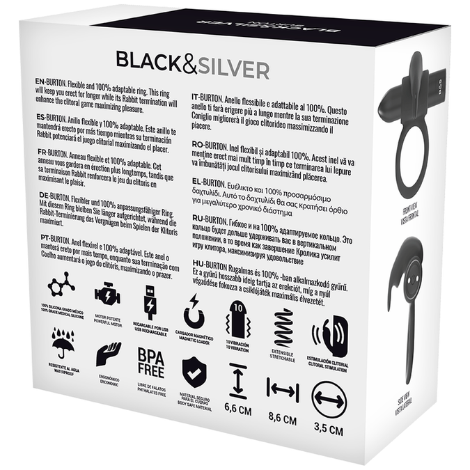 Black&silver – Burton Fernbedienung Cockring Watchme