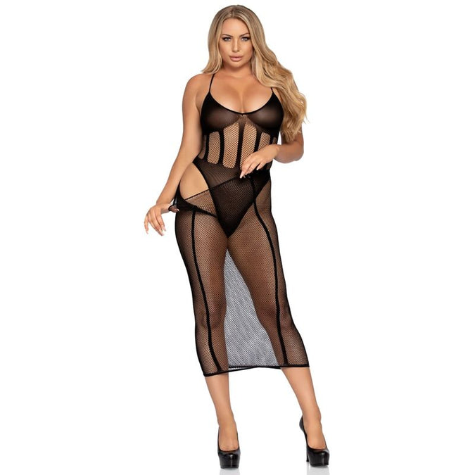 Leg Avenue – Bodysuit und Rock Set Einheitsgröße