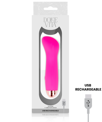 Pleasurements – Dolce Vita – Wiederaufladbarer Vibrator One Pink mit 7 Geschwindigkeiten Pleasurements – Dolce Vita – Wiederaufladbarer Vibrator One Pink mit 7 Geschwindigkeiten