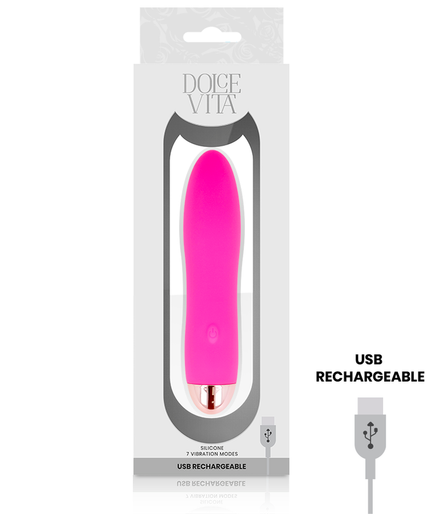 Pleasurements – Dolce Vita – Wiederaufladbarer Vibrator Four Pink mit 7 Geschwindigkeiten Pleasurements – Dolce Vita – Wiederaufladbarer Vibrator Four Pink mit 7 Geschwindigkeiten