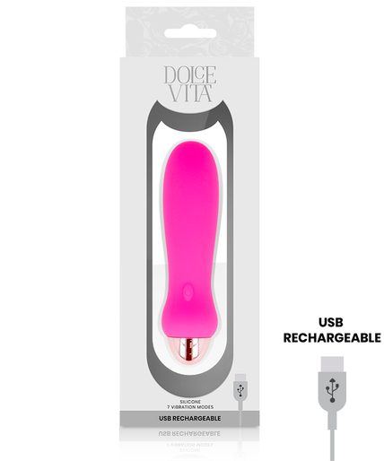 Pleasurements – Dolce Vita – Wiederaufladbarer Vibrator Five Pink mit 7 Geschwindigkeiten Pleasurements – Dolce Vita – Wiederaufladbarer Vibrator Five Pink mit 7 Geschwindigkeiten