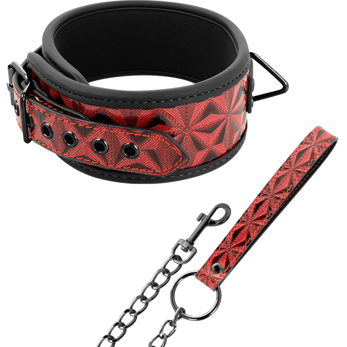 Begme – Red Edition Core Veganleder Halsband mit Neoprenfutter