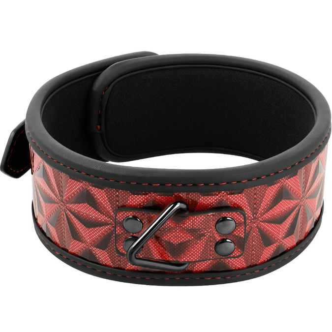 Begme – Red Edition Core Veganleder Halsband mit Neoprenfutter
