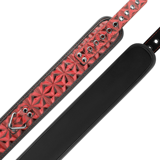 Begme – Red Edition Core Veganleder Halsband mit Neoprenfutter