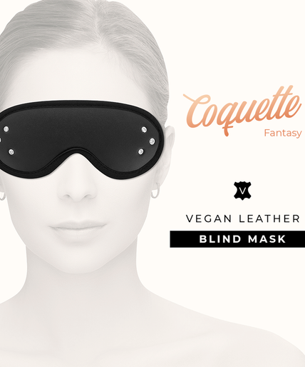Coquette Chic Desire – Fantasie-Blindmaske aus veganem Leder mit Neoprenfutter Coquette Chic Desire – Fantasie-Blindmaske aus veganem Leder mit Neoprenfutter