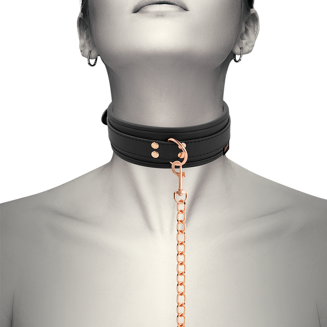 Coquette Chic Desire – Fantasy veganes Lederhalsband mit Neoprenfutter
