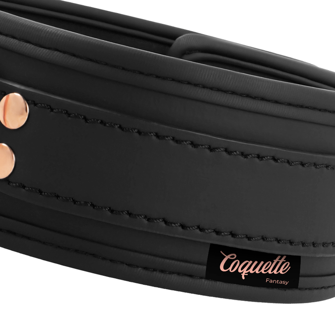 Coquette Chic Desire – Fantasy veganes Lederhalsband mit Neoprenfutter
