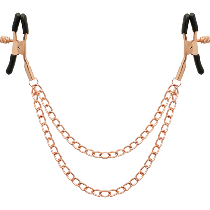 Coquette Chic Desire – Fantasy Metal Nipple Clips with Chain