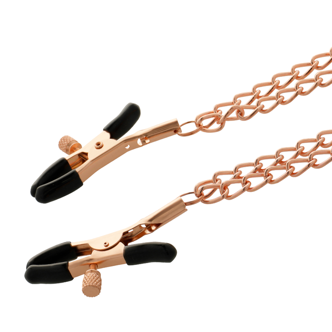 Coquette Chic Desire – Fantasy Metal Nipple Clips with Chain