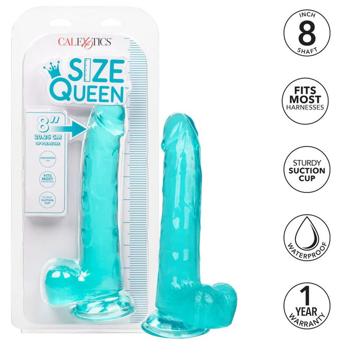 Calexotics – Size Queen Dildo Blauw 20,3 cm
