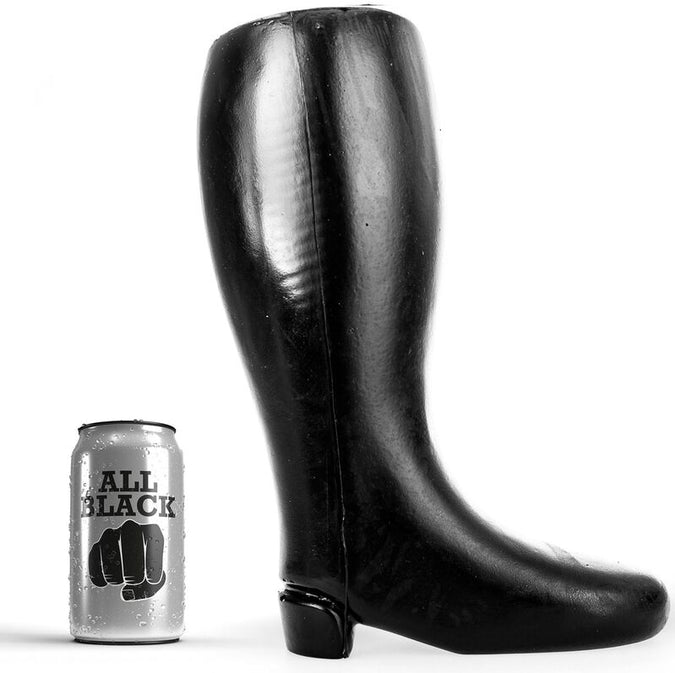 All Black – Riesiger Soft Fisting Stiefel 31 CM