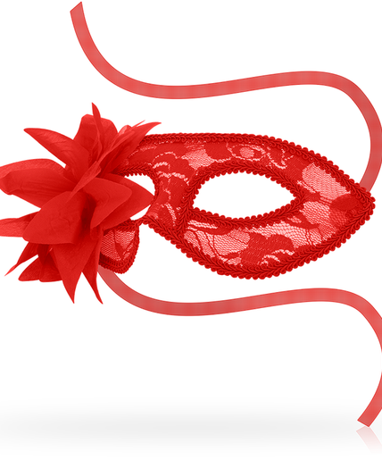 Ohmama – Masken Masken mit Spitze und roter Blume Ohmama – Masken Masken mit Spitze und roter Blume