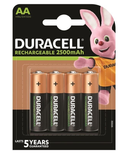 Duracell – Rechargeable Battery Hr6 Aa 2500mah 4 Unit Duracell – Rechargeable Battery Hr6 Aa 2500mah 4 Unit