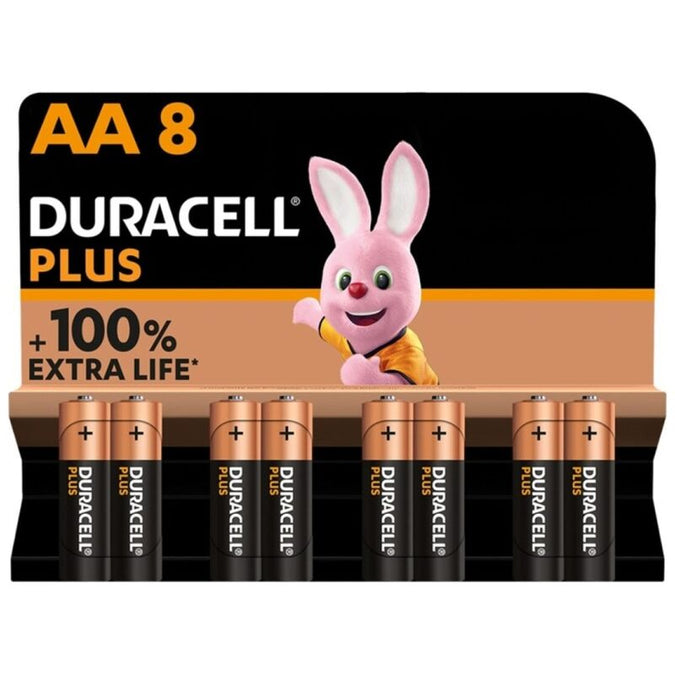 Duracell – Plus Power 100 Alkaline Battery Aa Lr6 8 Unit