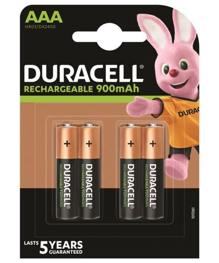 Duracell – Rechargeable Battery Hr03 Aaa 900mah 4 Unit Duracell – Rechargeable Battery Hr03 Aaa 900mah 4 Unit