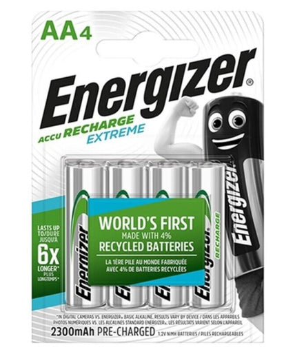 Energizer – Extreme Rechargeable Battery Hr6 Aa 2300mah 4 Unit Energizer – Extreme Rechargeable Battery Hr6 Aa 2300mah 4 Unit