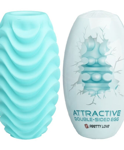 Pretty Love – Turquoise Double Sided Masturbator Egg Pretty Love – Turquoise Double Sided Masturbator Egg