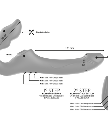 Ibiza – Draadloze Strapless Vibrator met 3 Motoren en 1000 Combinaties. Ibiza – Draadloze Strapless Vibrator met 3 Motoren en 1000 Combinaties.