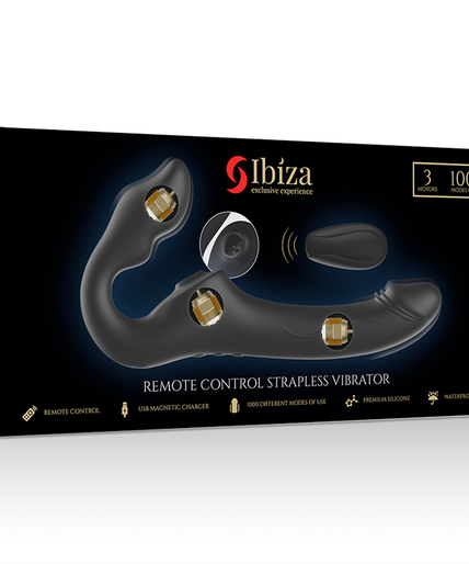 Ibiza – Draadloze Strapless Vibrator met 3 Motoren en 1000 Combinaties. Ibiza – Draadloze Strapless Vibrator met 3 Motoren en 1000 Combinaties.