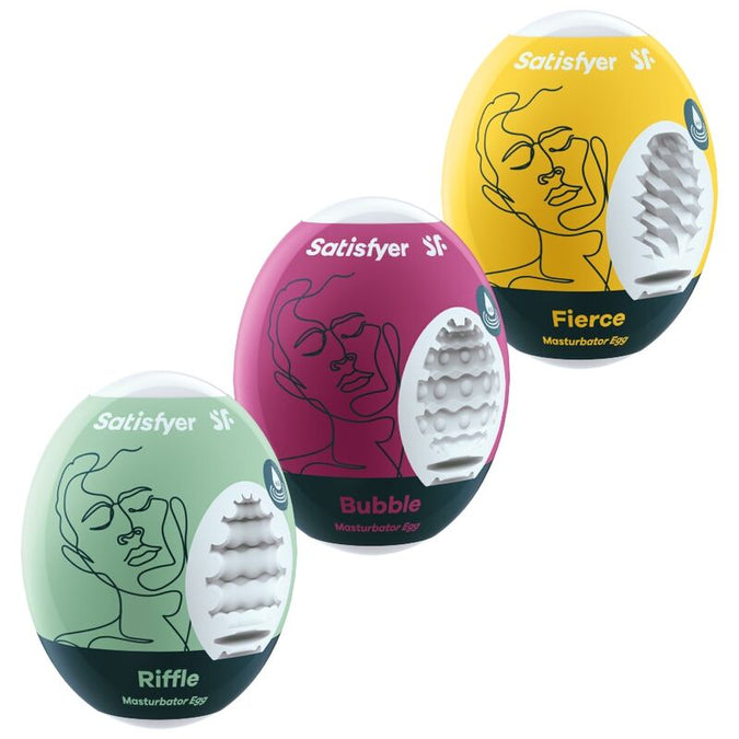 Satisfyer – 3 Masturbator Eieren Riffle, Bubble & Fierce