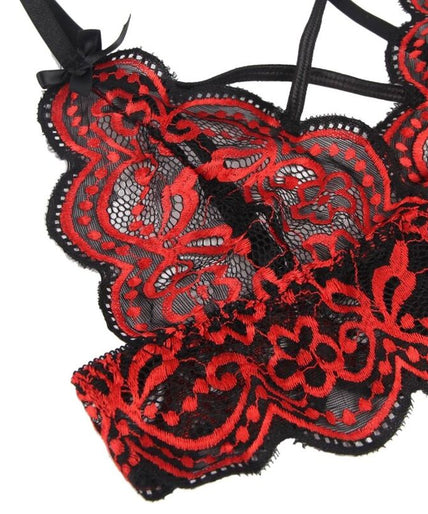 Subblime – Set Two Pieces Set Lace Top And Panties S/m Subblime – Set Two Pieces Set Lace Top And Panties S/m
