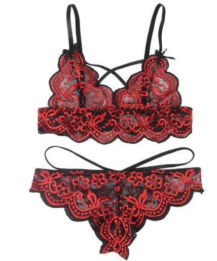 Subblime – Set Two Pieces Set Lace Top And Panties S/m Subblime – Set Two Pieces Set Lace Top And Panties S/m