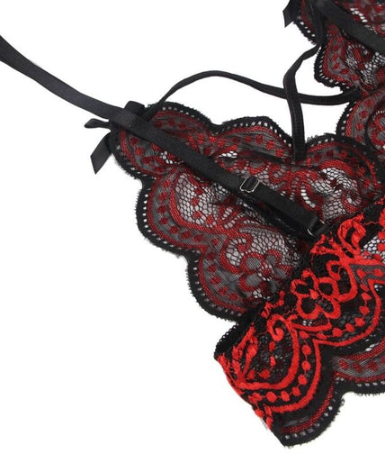 Subblime – Set Two Pieces Set Lace Top And Panties S/m Subblime – Set Two Pieces Set Lace Top And Panties S/m