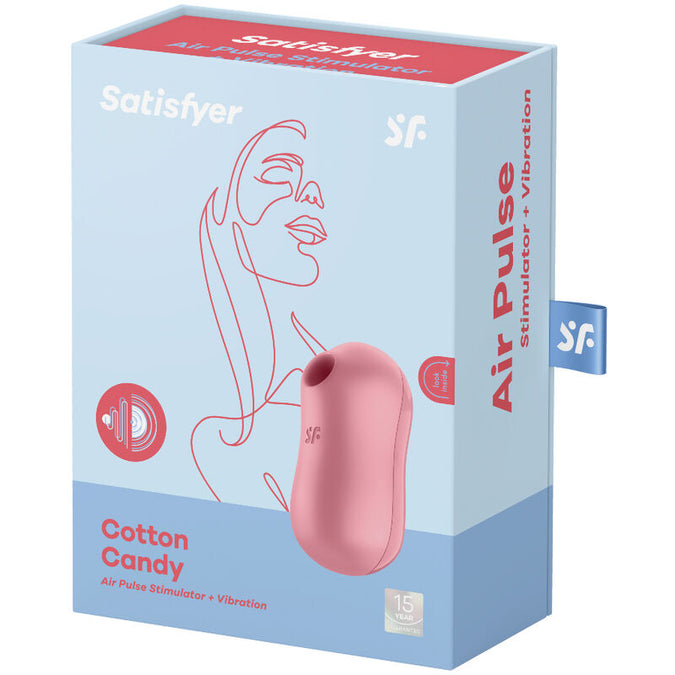 Satisfyer – Cotton Candy luchtdrukstimulator en vibrator roze