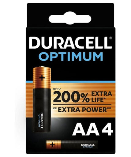 Duracell – Optimum 200 Alkaline Battery Aa Lr6 4 Unit Duracell – Optimum 200 Alkaline Battery Aa Lr6 4 Unit