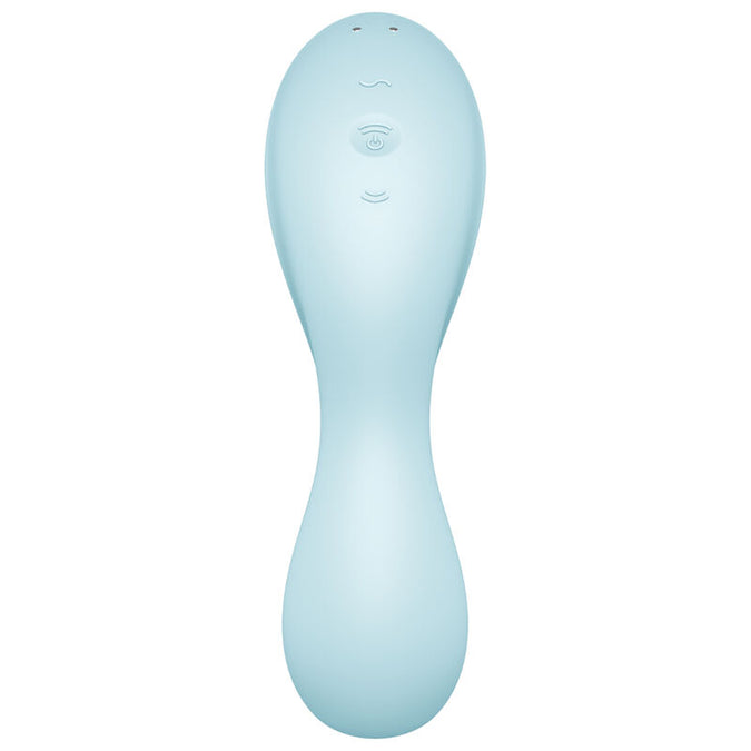 Satisfyer – Curvy Trinity 5 Air Pulse Stimulator & Vibrator App Blau