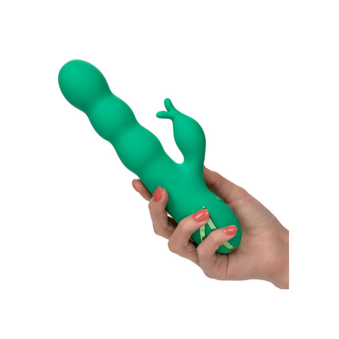 Pleasurements – Calexotics – Sonoma Satisfier Stoßender Rabbit Vibrator Grün