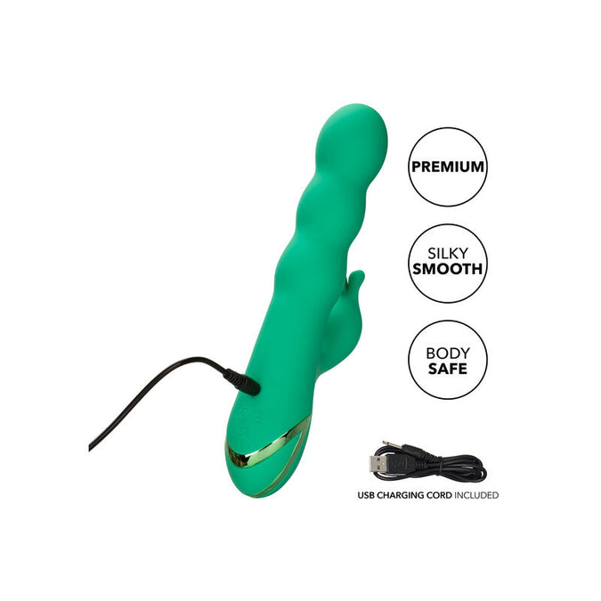 Pleasurements – Calexotics – Sonoma Satisfier Stoßender Rabbit Vibrator Grün