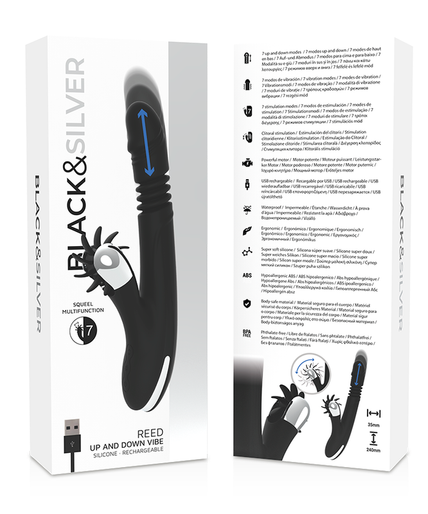 Black&silver – Bunny Reed Auf- und Abwärtsvibrator Black&silver – Bunny Reed Auf- und Abwärtsvibrator