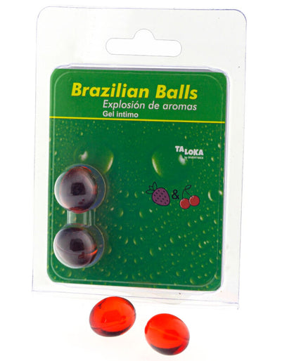 Taloka – 2 Brazilian Balls Strawberry & Cherry Intimate Gel Taloka – 2 Brazilian Balls Strawberry & Cherry Intimate Gel