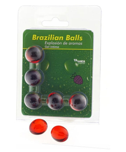 Taloka – 5 Brazilian Balls Strawberry Intimate Gel Taloka – 5 Brazilian Balls Strawberry Intimate Gel