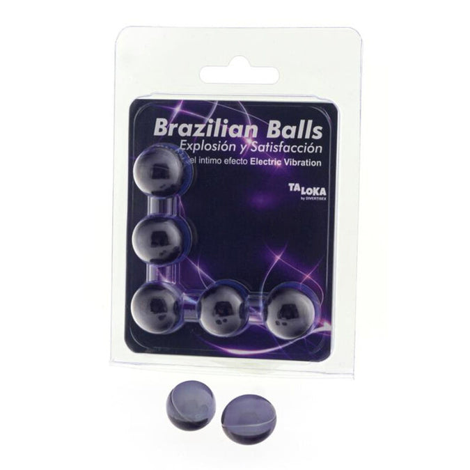 Taloka – 5 Braziliaanse ballen met elektrische vibratie en opwindend gel-effect
