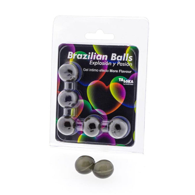 Taloka – 5 Brazilian Balls Mehr Geschmack Effekt Erregendes Gel