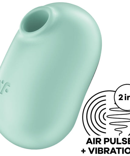 Satisfyer – Pro to Go 2 Doppel Luftimpuls Stimulator & Vibrator Grün Satisfyer – Pro to Go 2 Doppel Luftimpuls Stimulator & Vibrator Grün