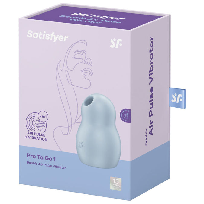 Satisfyer – Pro to Go 1 Doppel Luftimpuls Stimulator & Vibrator Blau