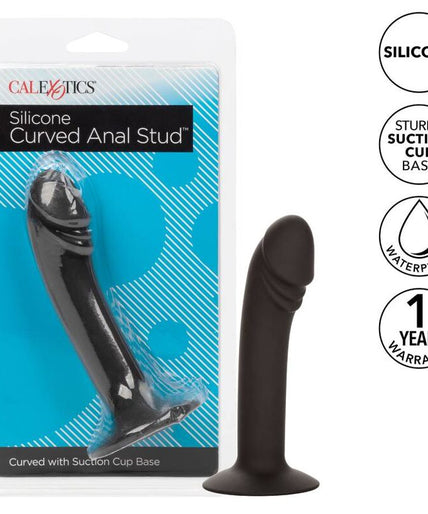 Calexotics – Silikon gebogener Anal-Noppen mit Saugnapf Calexotics – Silikon gebogener Anal-Noppen mit Saugnapf