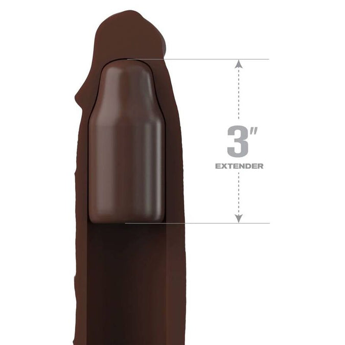 Fantasy X – Tensions – Pipedreams Hülle 22,86 Cm + 7,62 Cm Plug Braun