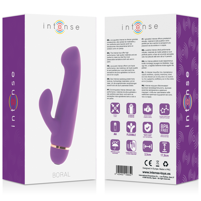 Intense – Boral 20-Gang Silikonvibrator Flieder