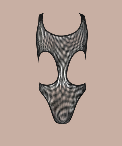 Passion – 040 Body Leon Schwarz L/xl Pleasurements Passion 040 Body Leon zwarte bodysuit van mesh met uitgesneden details voor een gedurfde look