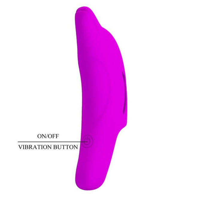 Pretty Love – Delphini Krachtige Paarse Vingerstimulator